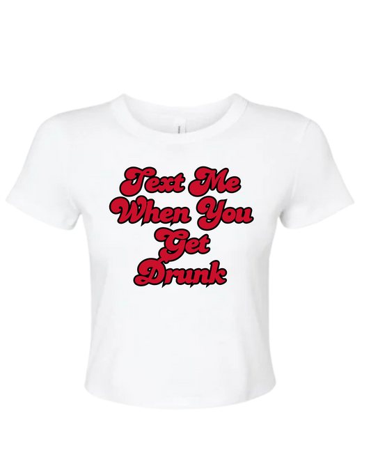 Text Me Fitted Tee - Ladies