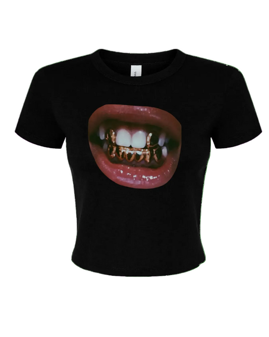 Drunk Talk Grill Fitted Tee - Ladies