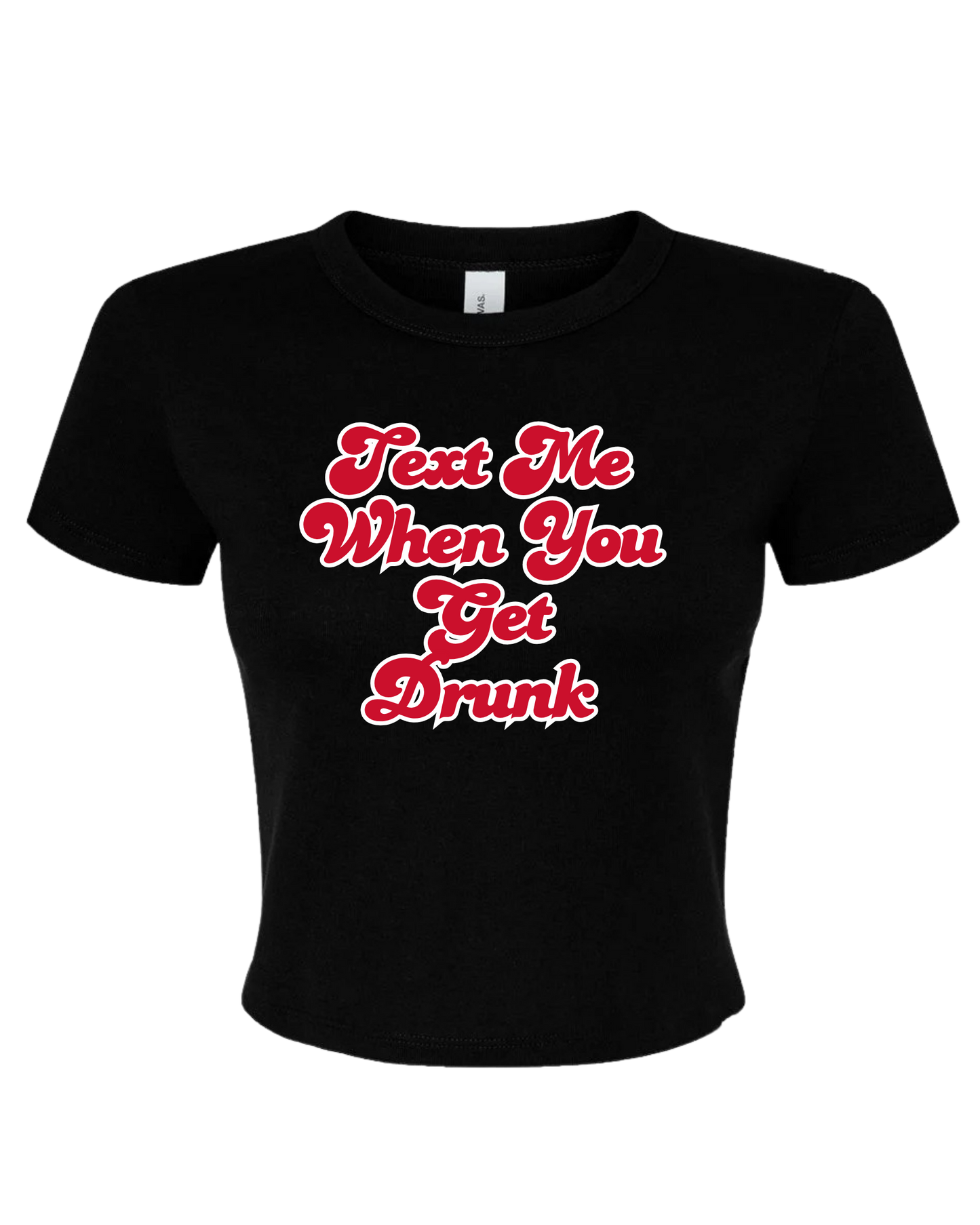 Text Me Fitted Tee - Ladies