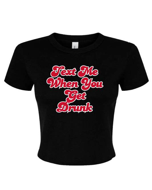 Text Me Fitted Tee - Ladies